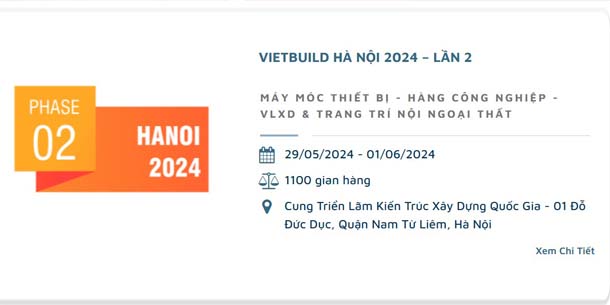 Triển lãm VIETBUILD Hà Nội 2024 - Lần 2