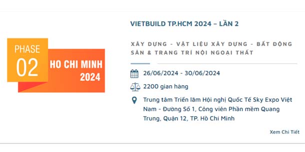 Triển lãm VIETBUILD tại TP. Hồ Chí Minh 2024 - Lần 2