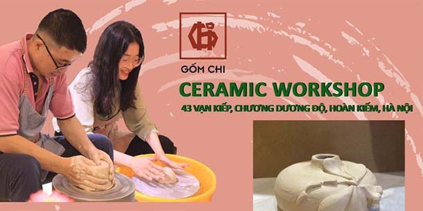 Workshop làm gốm thủ công với chuyên gia của Gốm Chi