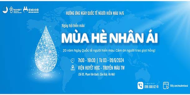 Ngày hội hiến máu - Mùa Hè Nhân Ái 2024