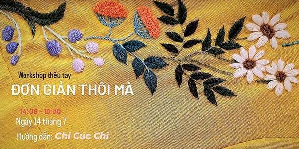 Workshop Thêu cơ bản - Đơn Giản Thôi Mà | Tháng 7.2024