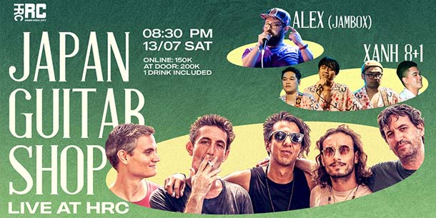 Đêm nhạc Japan Guitar Shop live at Hanoi Rock City | English Below