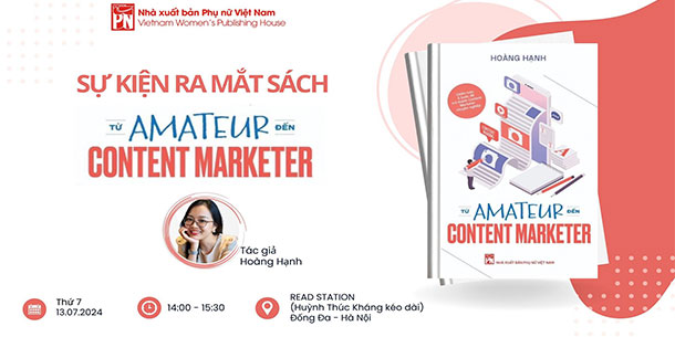 Ra mắt sách AMATEUR ĐẾN CONTENT MARKETER