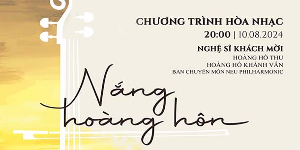 Chương trình hòa nhạc - Nắng Hoàng Hôn 2024