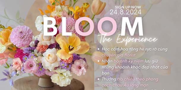 Workshop cắm hoa tại Hà Nội | Bloom - The Experience