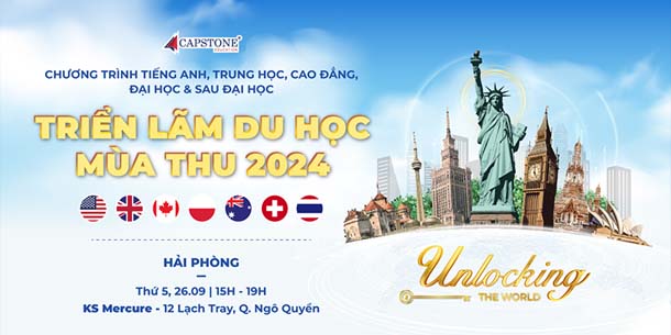 Triển lãm Du học Quốc tế mùa thu 2024 tại Hải Phòng - Ngày 26/09