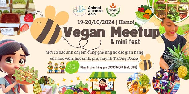 Phiên chợ thuần thực vật 2024 - Vegan Mini Fest & Meetup (tại TP. Hà Nội)