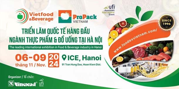 Triển lãm quốc tế Vietfood & Beverage - Propack 2024 tại Hà Nội