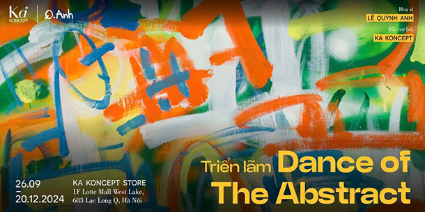 Triển lãm cá nhân của nữ họa sĩ Lê Quỳnh Anh: Dance of the Abstract 