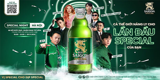 SPECIAL NIGHT HÀ NỘI:  JUNG ILWOO - BINZ CÙNG CẢ THẾ GIỚI NÂNG LY CHO NHỮNG KHOẢNH KHẮC LẦN ĐẦU SPECIAL CỦA BẠN.