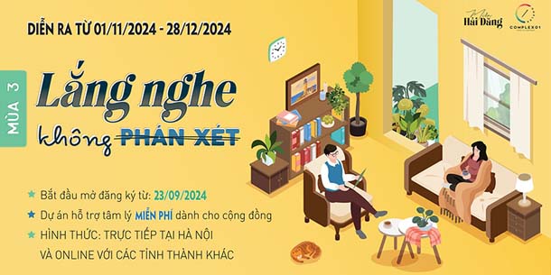 Dự án hỗ trợ tâm lý miễn phí - Lắng Nghe Không Phán Xét (Mùa 3)
