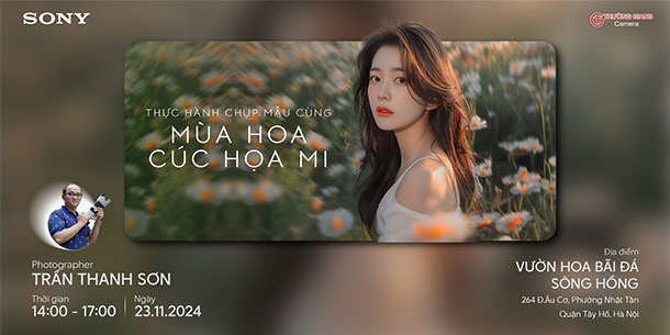 Offline workshop: Thực Hành Chụp Mẫu Cùng Mùa Hoa Cúc Họa Mi