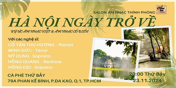 Chương Trình "Salon Âm Nhạc Thính Phòng - Hà Nội Ngày Trở Về" 2024