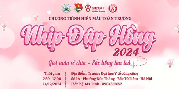 Chương trình hiến máu - Nhịp đập hồng 2024