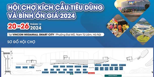 Hội chợ kích cầu tiêu dùng và bình ổn giá 2024 tại Hà Nội