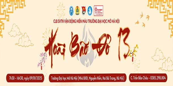 Ngày hội hiến máu 2024 - HOÀI BÃO ĐỎ 13