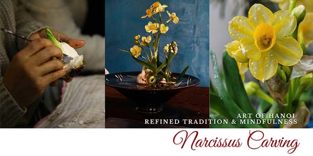 Workshop Gọt củ hoa thủy tiên - Narcissus Bulb Carving Workshop with Tấm Cuisine