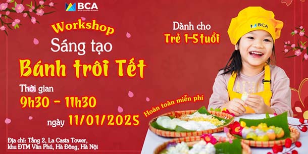 Workshop sáng tạo - Thực hành làm Bánh trôi TẾT 2025