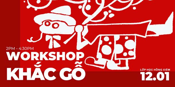 Workshop khắc gỗ tại Hà Nội - Vẽ rắn thêm chân