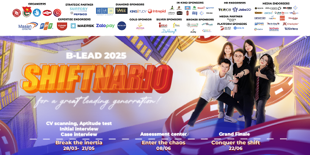 CHÍNH THỨC PHÁT ĐỘNG CUỘC THI KỸ NĂNG LÃNH ĐẠO DOANH NGHIỆP B-LEAD 2025: SHIFTNARIO