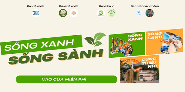 Hội chợ sống xanh - sống lành.