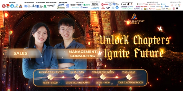CHÍNH THỨC PHÁT ĐỘNG CHƯƠNG TRÌNH ĐỊNH HƯỚNG NGHỀ NGHIỆP CAREER FRONTSTART 2025 “UNLOCK CHAPTERS, IGNITE FUTURE”