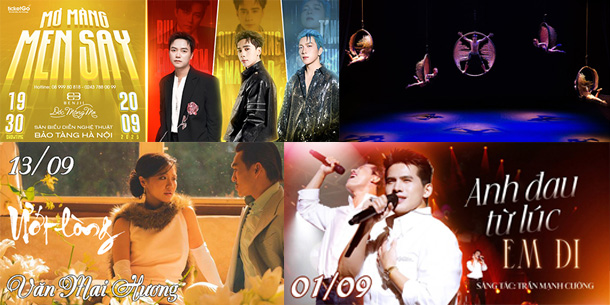 Tổng hợp các sự kiện cực HOT sẽ diễn ra vào tháng 9/2025 tại Hà Nội - Hồ Chí Minh - Đà Lạt - Hội An