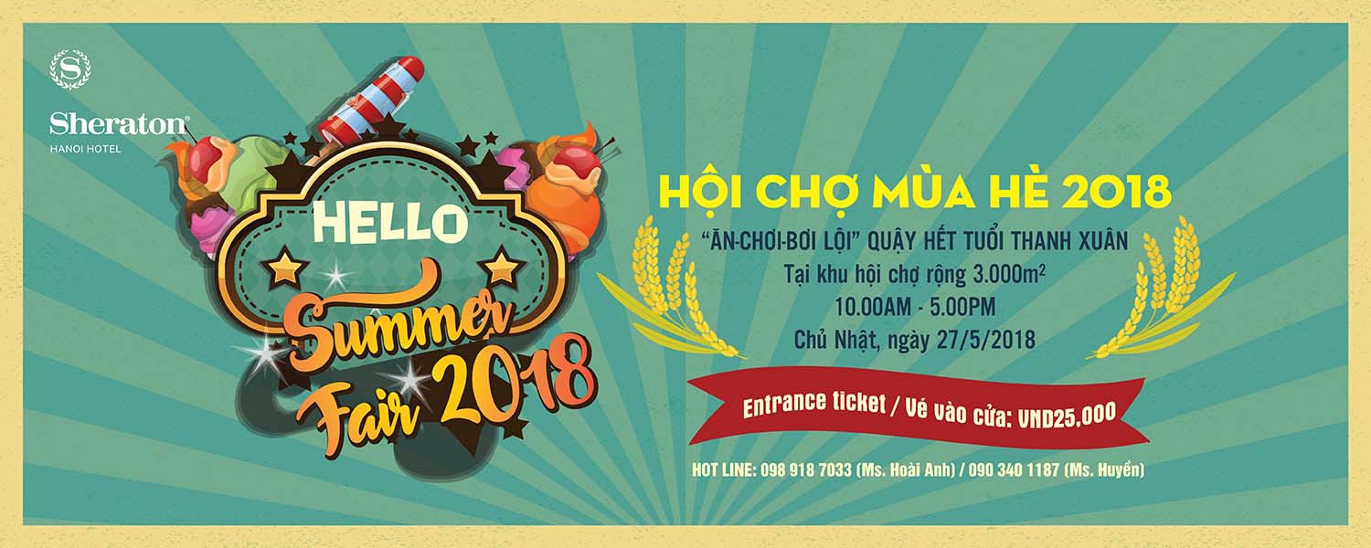 HỘI CHỢ MÙA HÈ 2018 - HELLO SUMMER FAIR