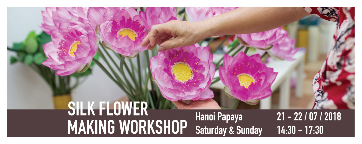 Lớp học làm hoa lụa