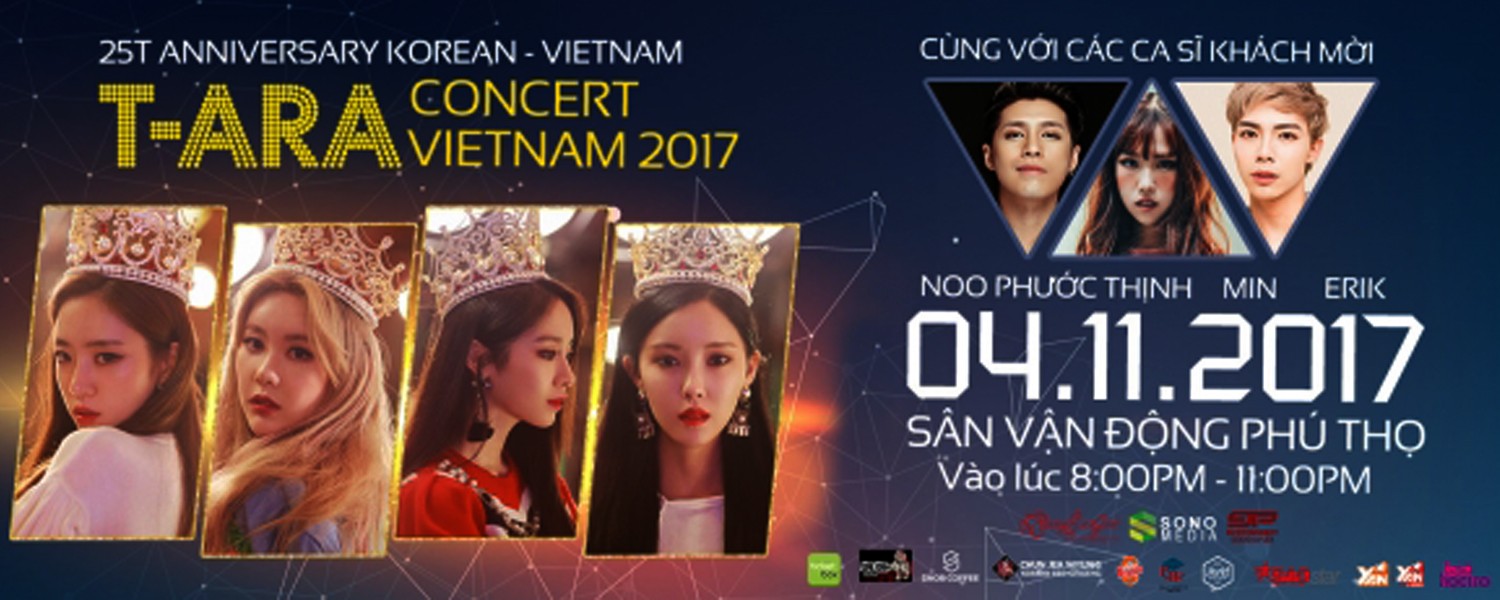 T-ARA Vietnam Concert 2017 tại svđ Phú thọ, TP. HCM