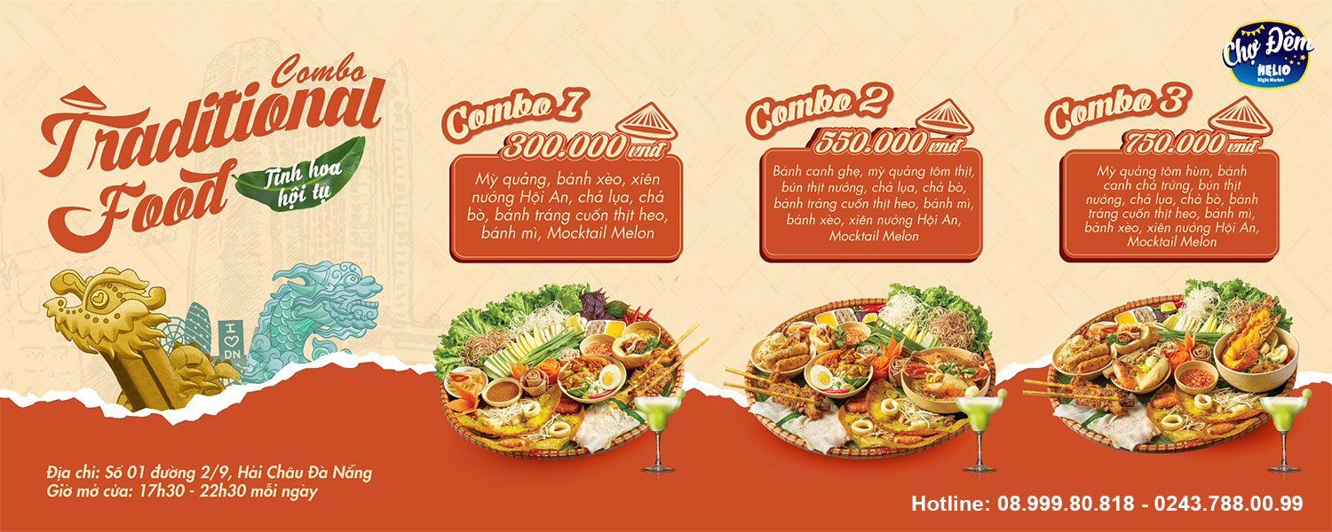  Tận hưởng ẩm thực đặc sản Đà Nẵng với Combo Traditional Food