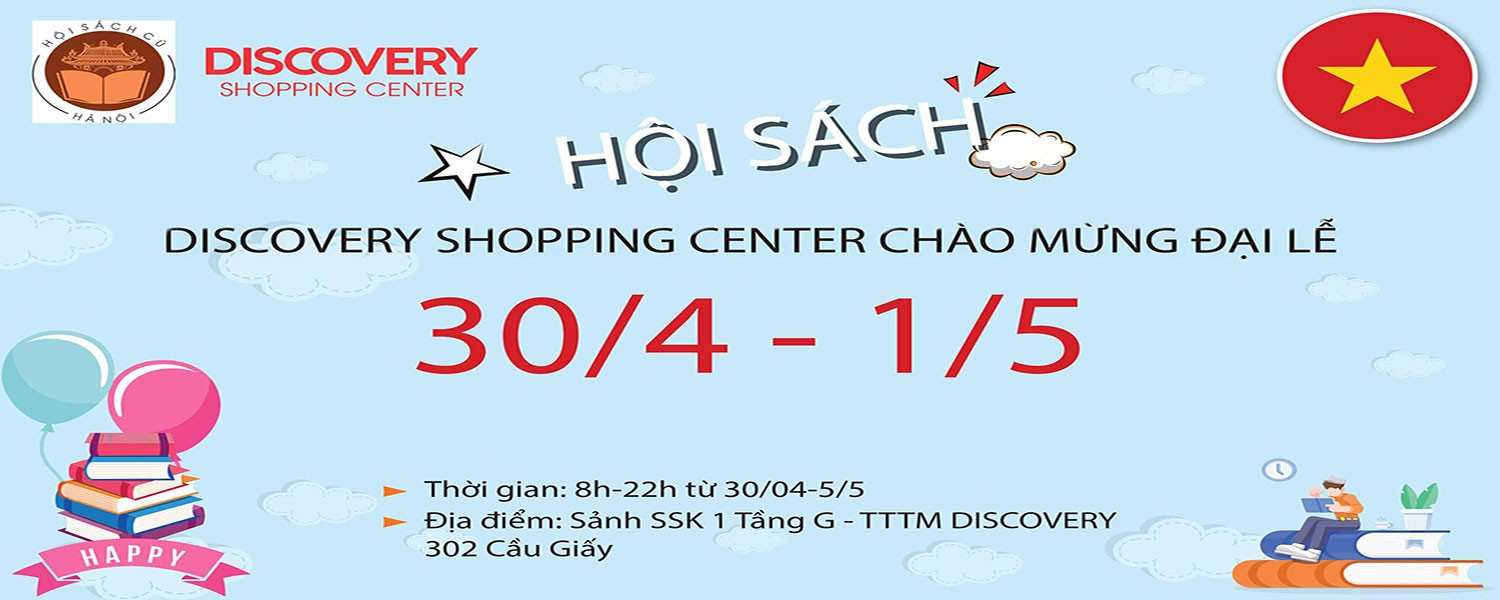 Hội Sách Discovery Chào Mừng Đại Lễ 30/04 và 01/05