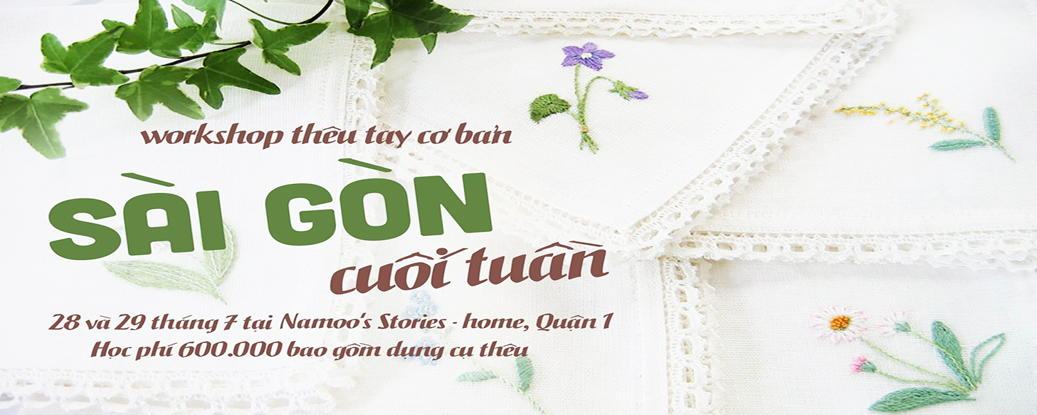 Workshop Thêu tay cơ bản: Sài Gòn cuối tuần