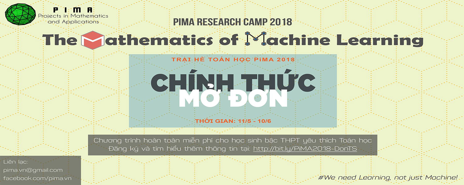 Trại hè “ PiMA Toán học và ứng dụng”