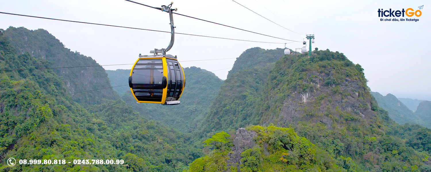 Vé Cáp treo Hương Bình - Kết nối Tam giác tâm linh: Chùa Hương - Chùa Tiên - Chùa Tam Chúc