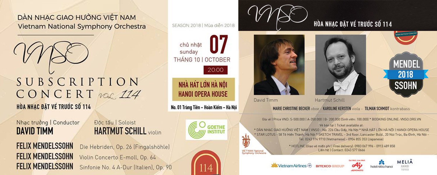 HÒA NHẠC ĐẶT VÉ TRƯỚC SỐ 114 - SUBSCRIPTION CONCERT VOL.114