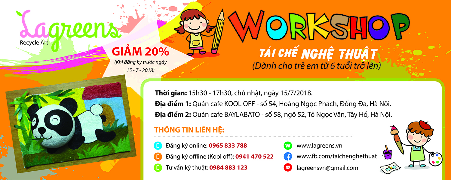 Workshop: Tái chế nghệ thuật