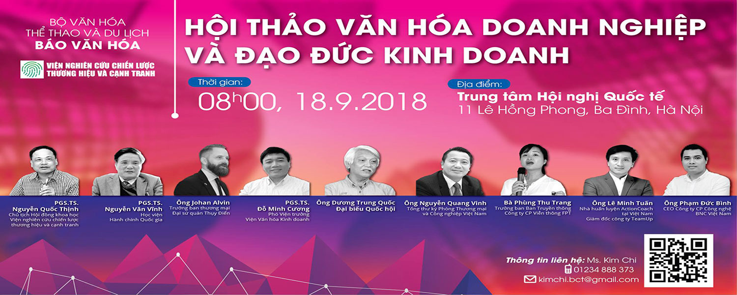 Hội thảo Văn Hóa Doanh Nghiệp và Đạo Đức Kinh Doanh
