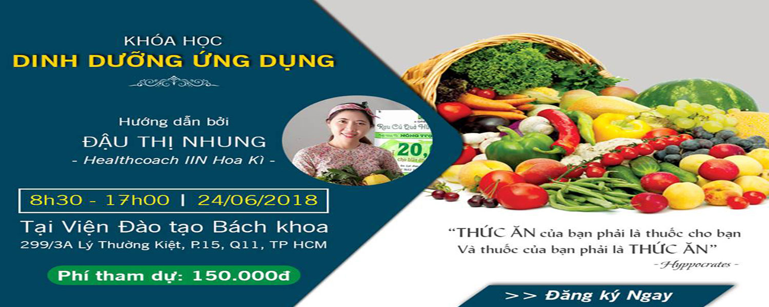 Khóa học Dinh dưỡng Ứng dụng