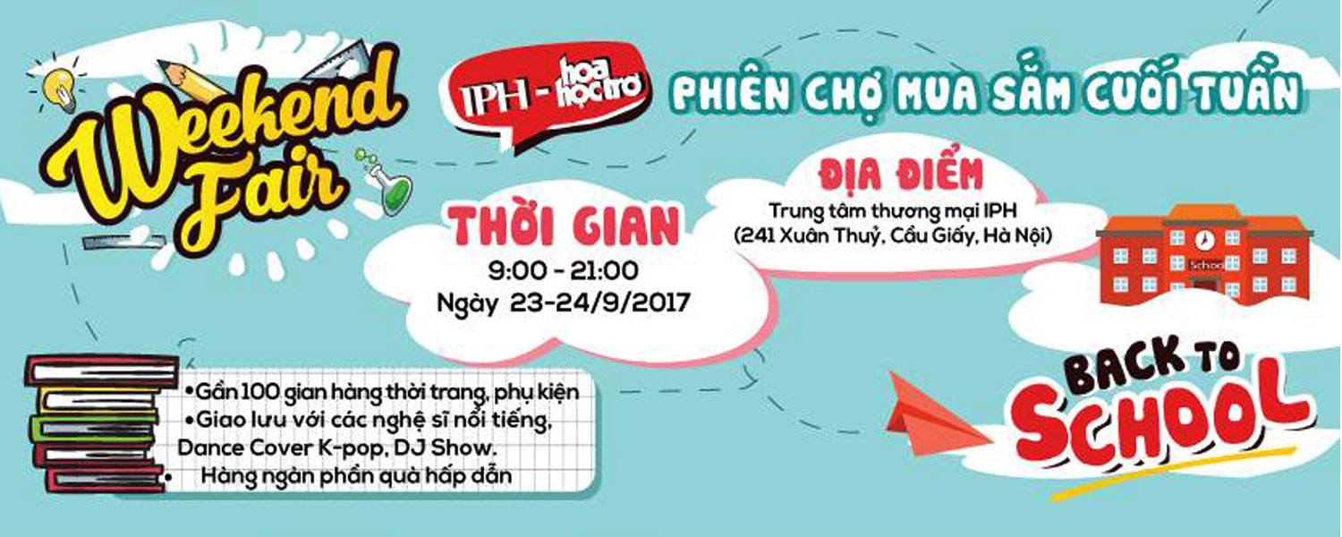 Phiên Chợ Mua Sắm Cuối Tuần - Back to school