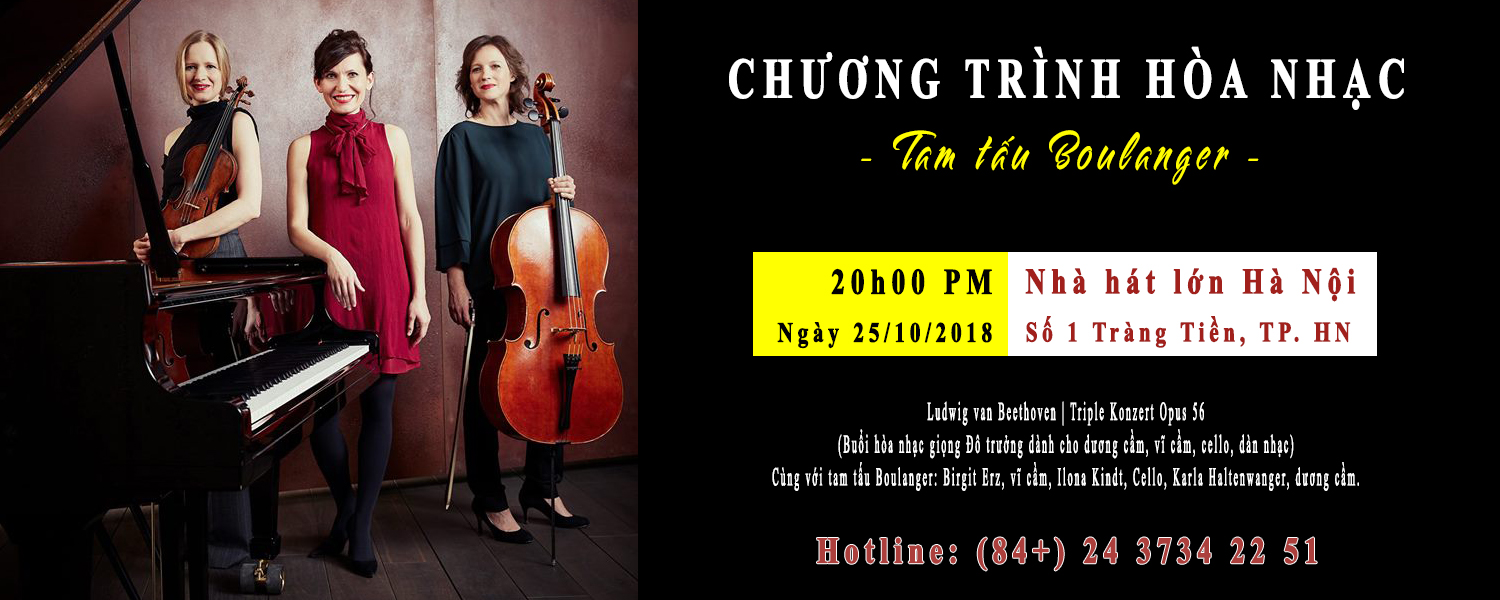 Chương trình hòa nhạc của nhóm Tam tấu Boulanger