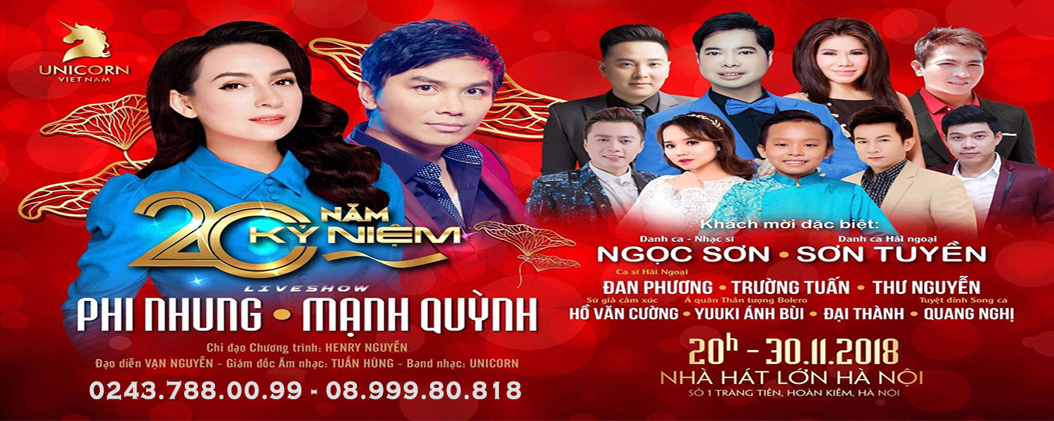 20 năm kỷ niệm liveshow Phi Nhung - Mạnh Quỳnh