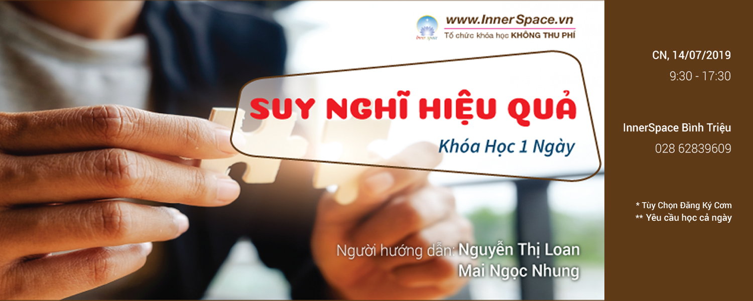 Khóa học 1 buổi - Chủ đề: "Suy nghĩ hiệu quả"