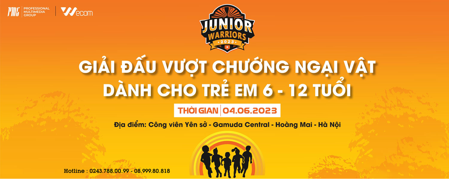 JUNIOR WARRIORS - giải đấu vượt chướng ngại vật dành cho trẻ em từ 6 - 12 tuổi