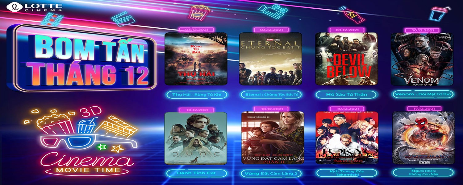 Super preferential - Lotte Cinema Movie Ticket, Popcorn and Soft drink Combo Vouchers (Nationwide)