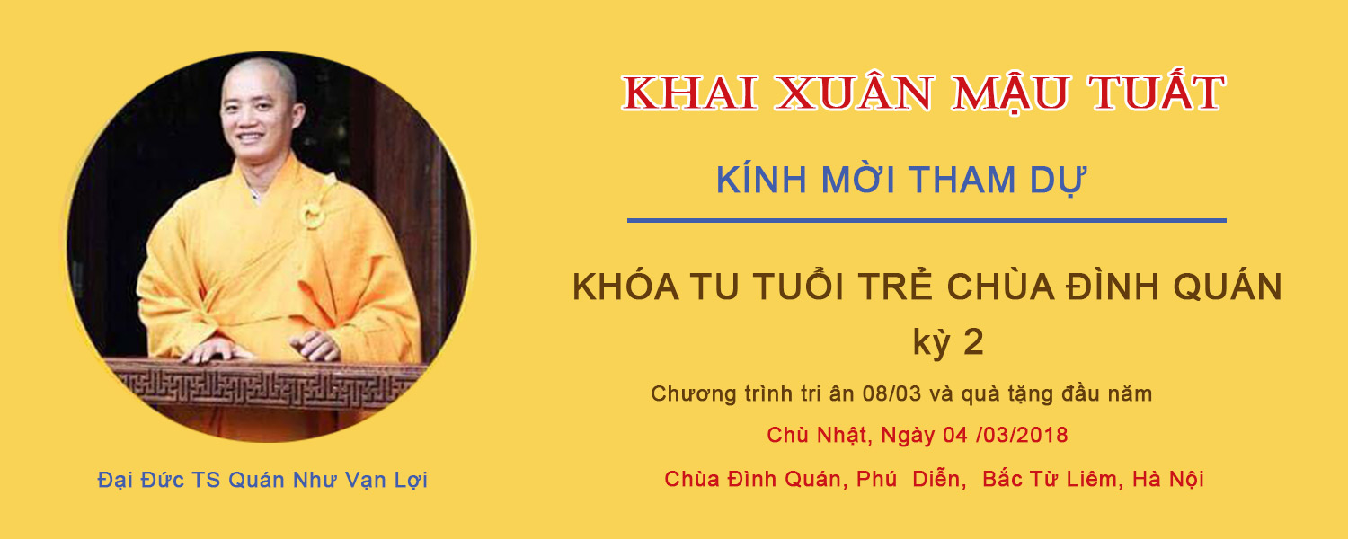Khóa Tu Tuổi Trẻ Chùa Đình Quán Kỳ 2 - 2018