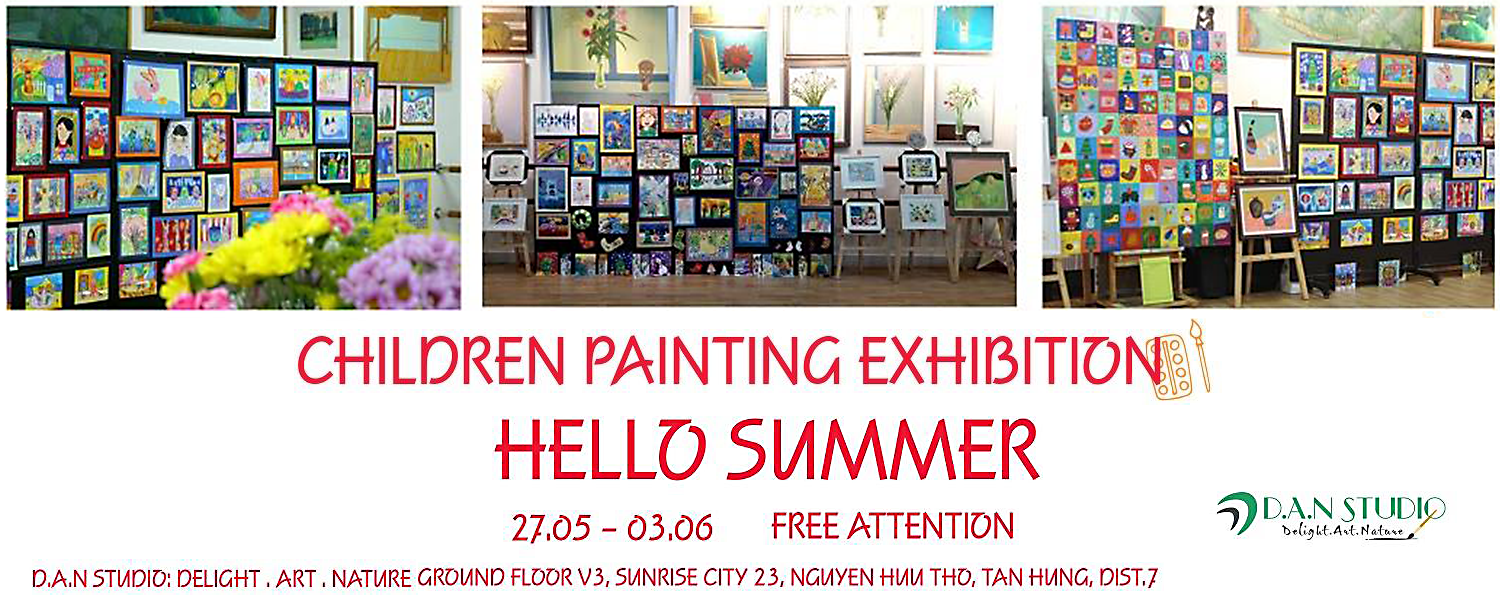 Triển lãm tranh thiếu nhi mùa hè sôi động