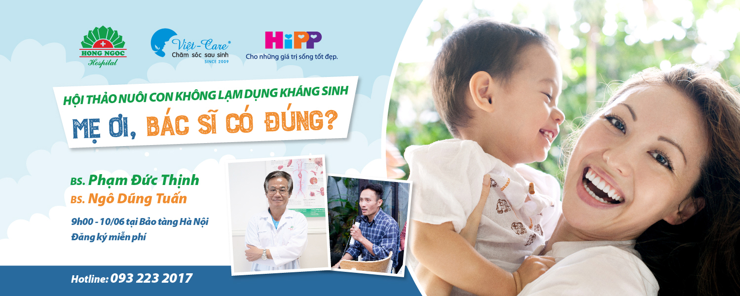 Hội thảo "Nuôi con không lạm dụng kháng sinh"