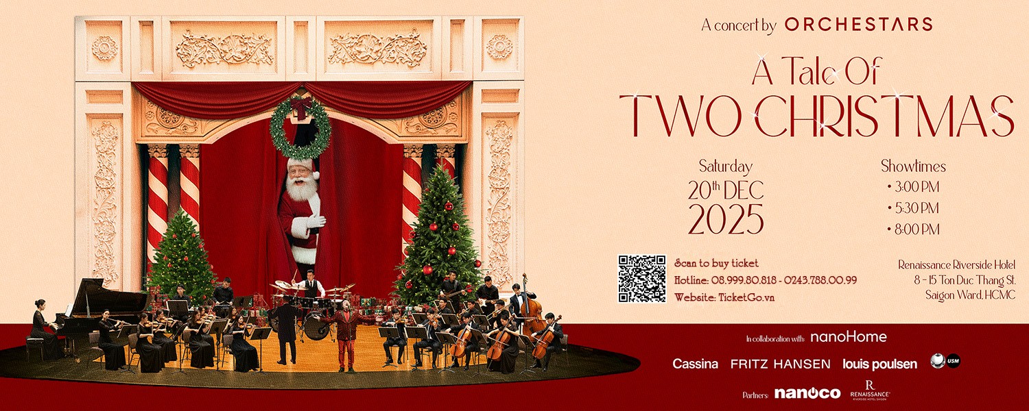 Mở bán vé - A Tale Of Two Christmas - Đêm nhạc Giáng Sinh 2025 đáng nhớ tại Sài Gòn