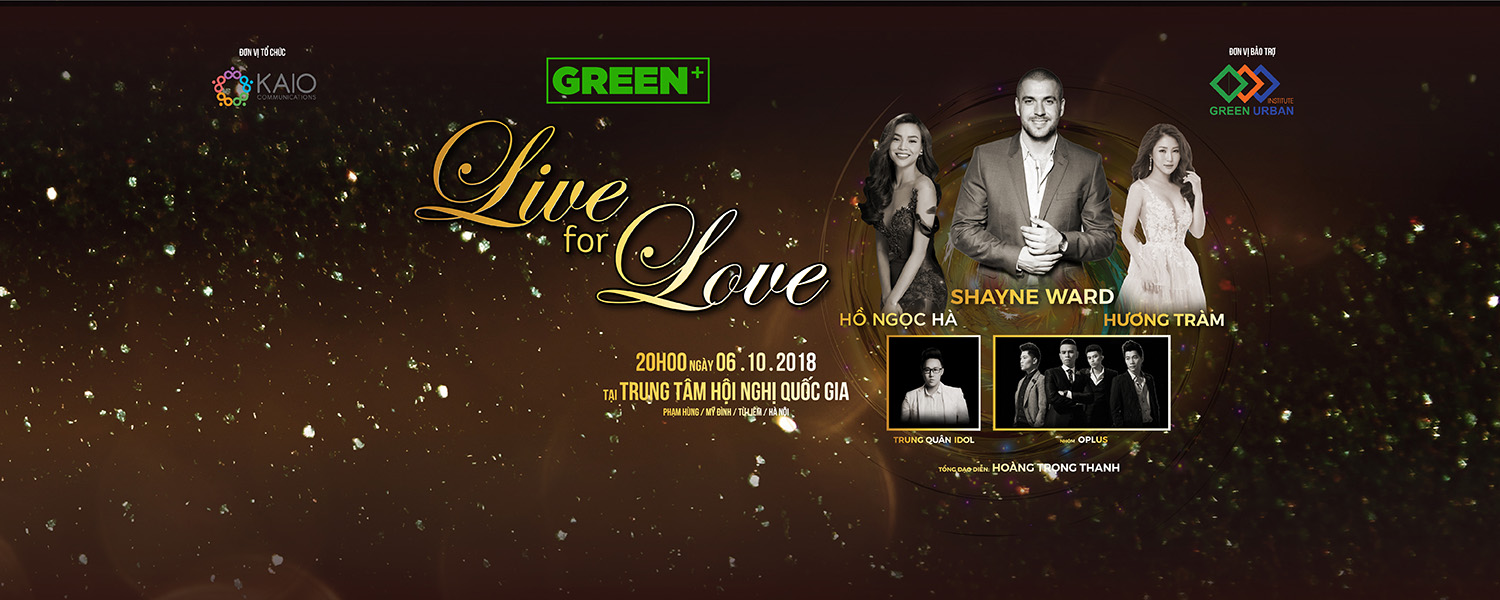 LIVE FOR LOVE CONCERT 2018 - SHAYNE WARD - HƯƠNG TRÀM